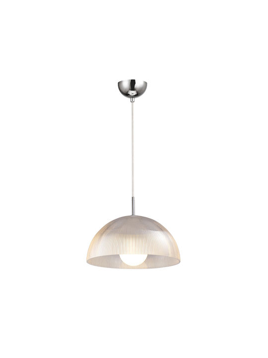Agora Lighting Reglabil Lustră Transparent cu Dulie E27 30cm.