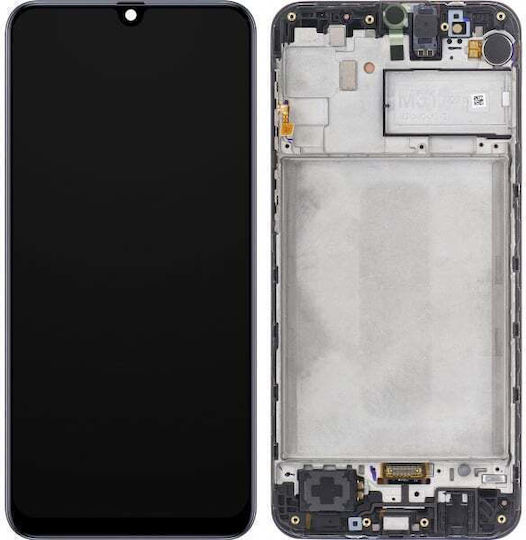 LCD Ersatzbildschirm Samsung Galaxy M31 M315 Gh82-22405a Schwarz Service Pack