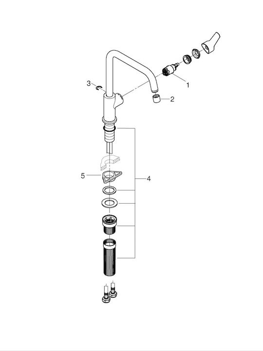 Grohe Kitchen Faucet Silver 30630000 Grohe Kitchen Faucet Silver 30630000