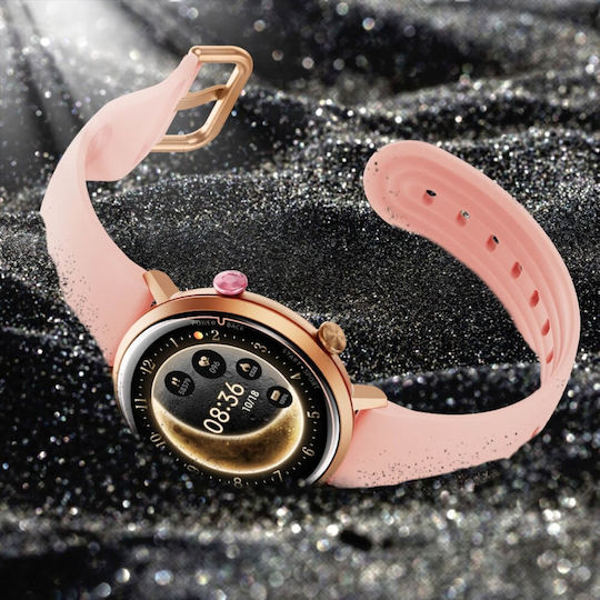 inSPORTline Brosel 43mm Αδιάβροχο Smartwatch με Παλμογράφο (Μαύρο)