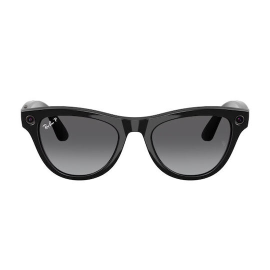 Ray Ban Meta Skyler Gen 2 Polarisierte Gradient Graphit Intelligente Brillen Schwarz