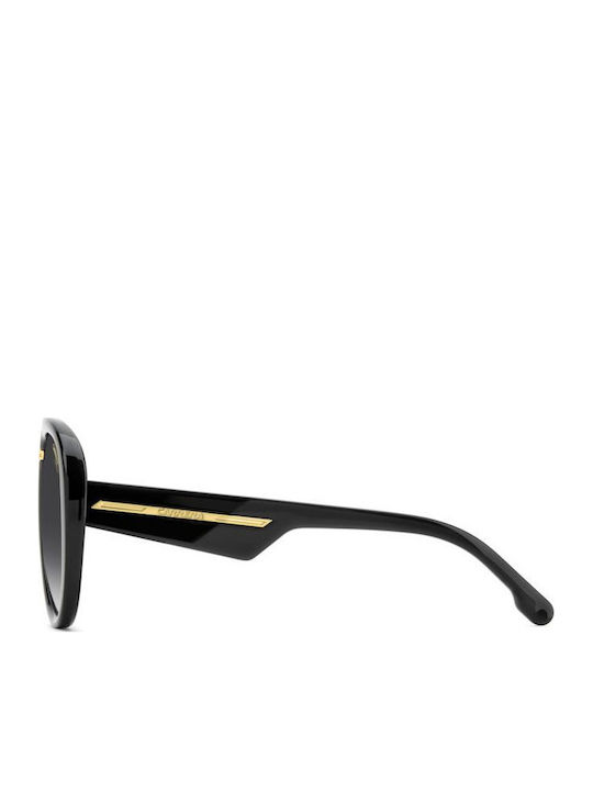 Carrera Victory C Unisex Sunglasses with Black Horn-Rimmed Frame and Grey Gradient Lens 22/S 807/9O
