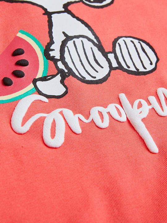 Peanuts Worldwide LLC Baby Bodysuit Coral