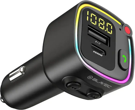 Blavec FM Transmitter Αυτοκινήτου mit Bluetooth / USB