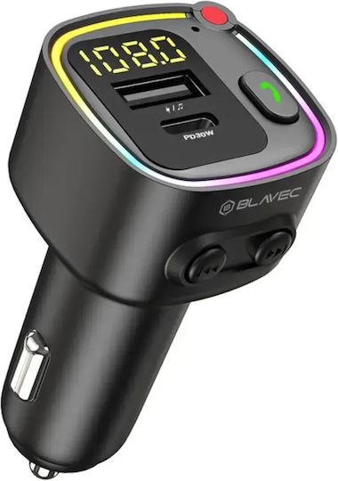 Blavec FM Transmitter Αυτοκινήτου mit Bluetooth / USB