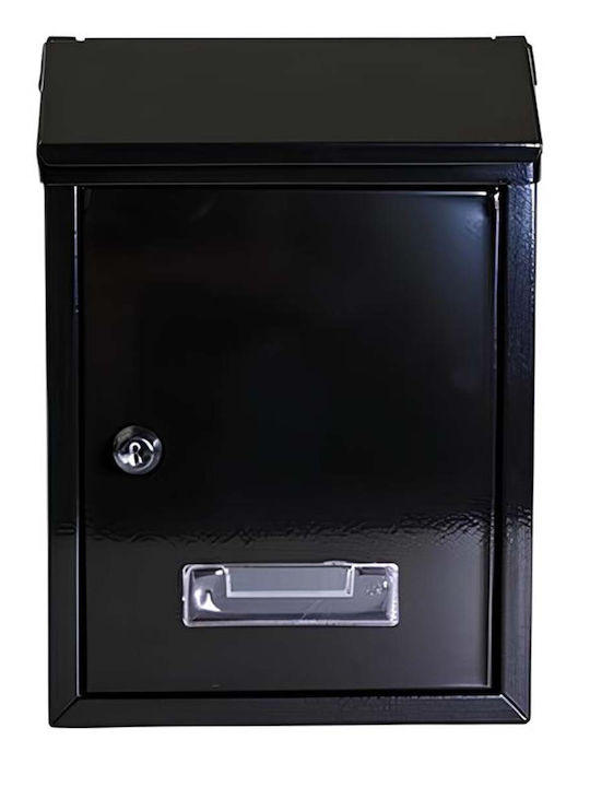 Avizar Wasserdichter Rostfreier Metallbriefkasten 30×21,7×7cm Schwarze