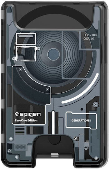 Spigen MagSafe Калъф за карти Ultra Hybrid Wallet в Черен цвят