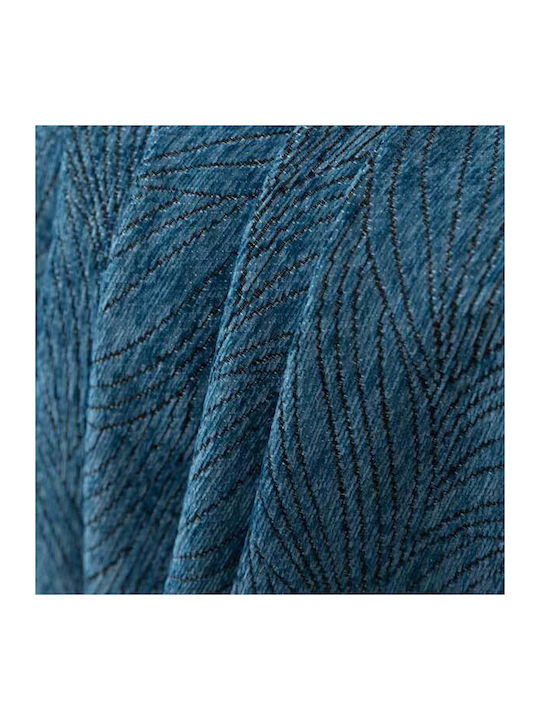SpitiBazaar Σετ Ριχτάρια 3τμχ Chenille Μπλε Σκούρο