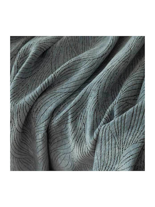 SpitiBazaar Σετ Ριχτάρια 3τμχ Chenille Γκρι Μπλε