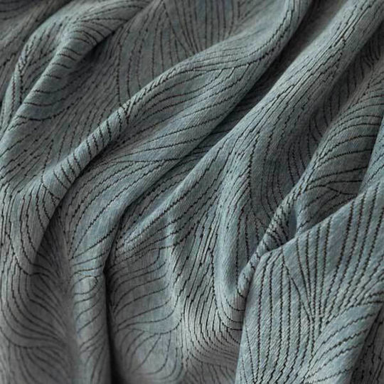 SpitiBazaar Σετ Ριχτάρια 3τμχ Chenille Γκρι Μπλε