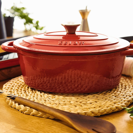 Lätt Home Dutch Oven Cocotte Плитка Тенджера от Чугун 3.85лт