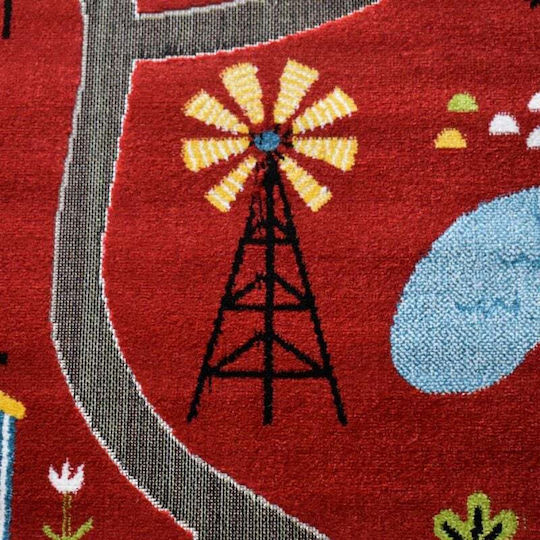 Saray Home Kids Synthetic Rug 3d Farm Adventure 160x210cm