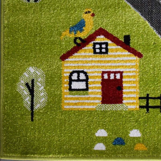 Saray Home 3d Farm Adventure Παιδικό Χαλί Πράσινο 200x250cm