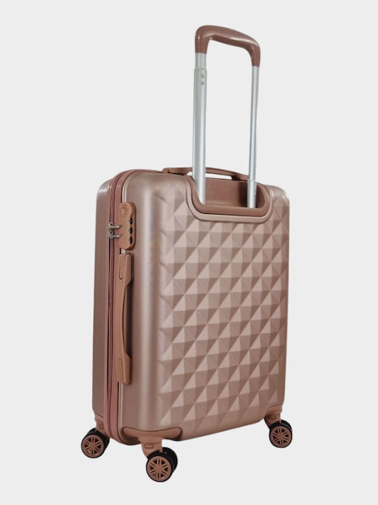 My Choice Valiză De Călătorie De Cabina Dură Rose Gold Cu 4 Roți