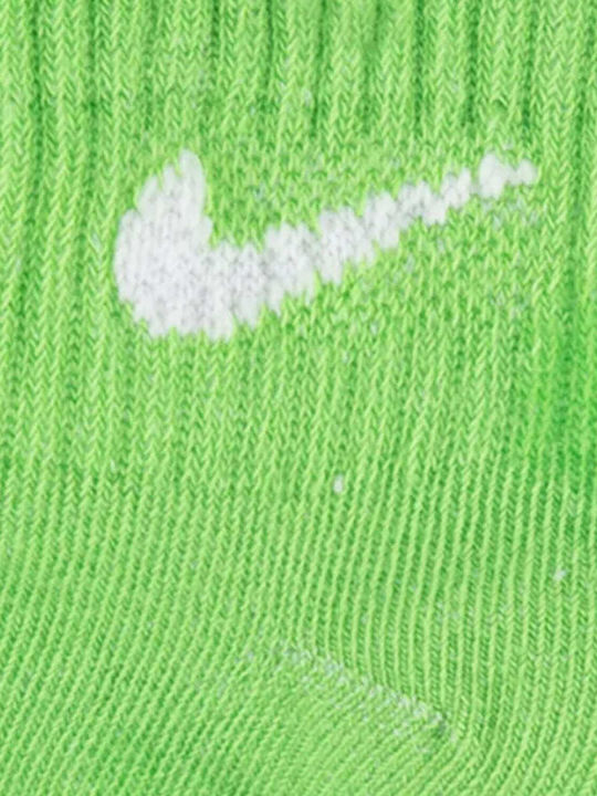 Nike Детски Чорапи За Глезена Swoosh Зелени 6 Чифта