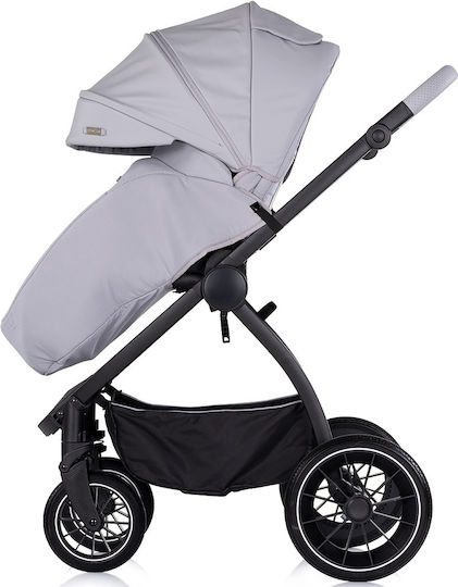 Chipolino Prestige Reglabil 3 în 1 Cărucior pentru copii Potrivit pentru Nou-născut Platină 9.35kg