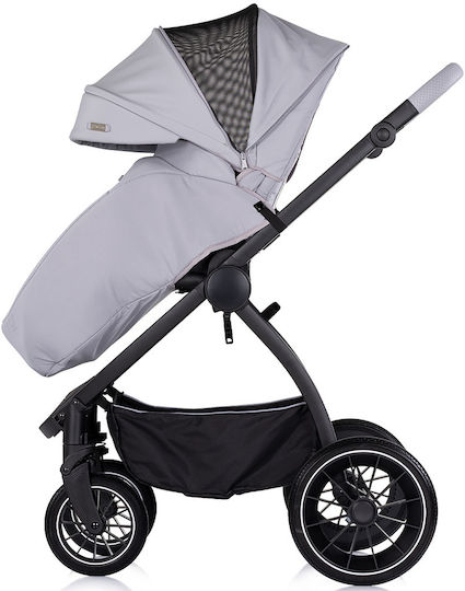 Chipolino Prestige Reglabil 3 în 1 Cărucior pentru copii Potrivit pentru Nou-născut Platină 9.35kg