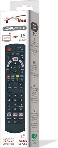 Universal Remote Control Compatible Panasonic Tv Original Unitronic Design 1722compu20250304