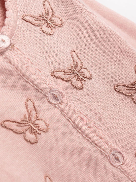 Kids Cardigan Cotton Pink