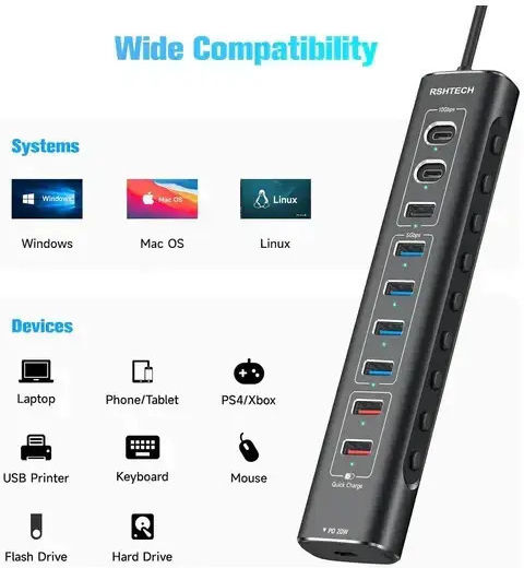 Nordic 904001 KVM & Data Switch με USB / USB-C