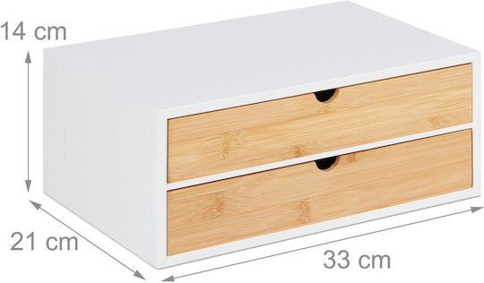 Органайзер за бюро в Бял Цвят 1бр 33x21x14см.