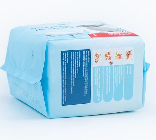 3 X 12 Bucăți Clean Pets Scutece Pentru Câini Masculi Mărime Mică S 30-48 Cm