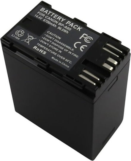 Avizar Li-ion Battery 6700mah Canon Bp-a60 Compatible Camcorder 14.4v Black