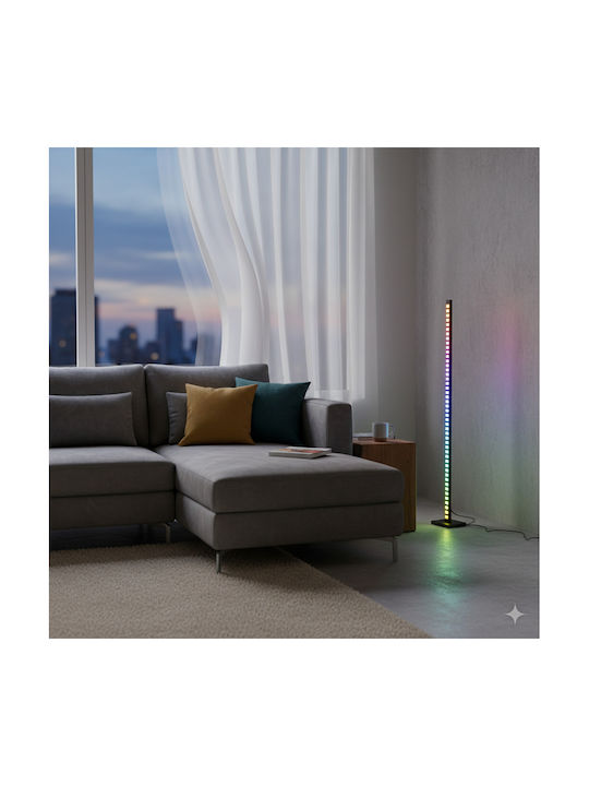 GloboStar Digicolumn LED Φωτιστικό Δαπέδου Υ122εκ. Μαύρο