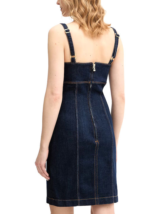 Guess Τζιν Φόρεμα All day Navy Μπλε