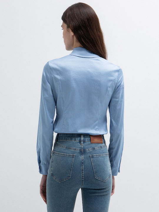 Women's Long Sleeve Shirt Light Blue