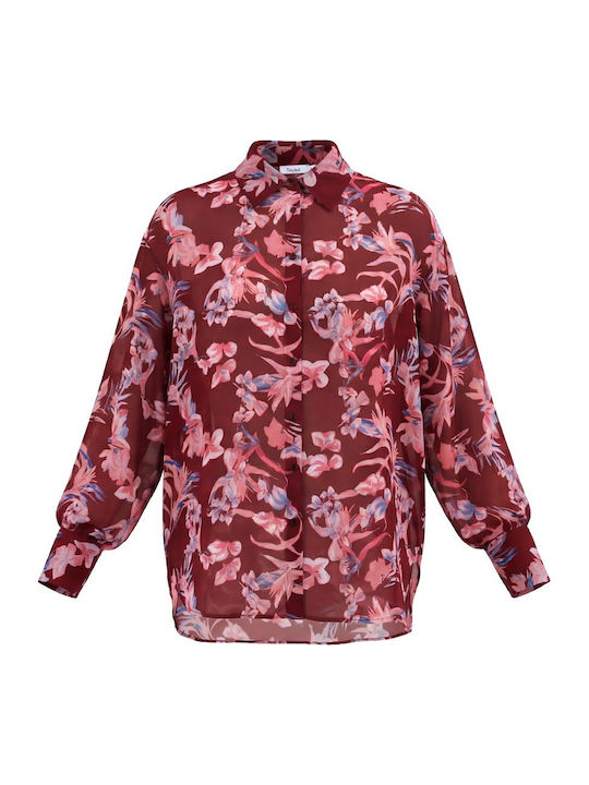 Women's Floral Long Sleeve Shirt Floral
