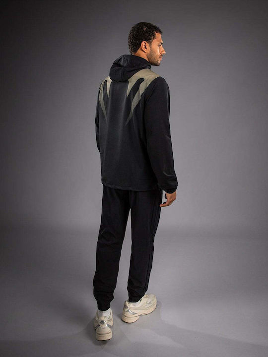 Men’s Track Jacket with Hood Black