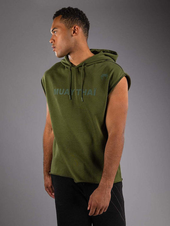 Φούτερ με Κουκούλα Military Green