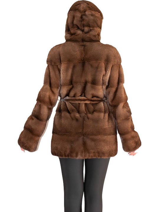 Дамска кожухарка Brown