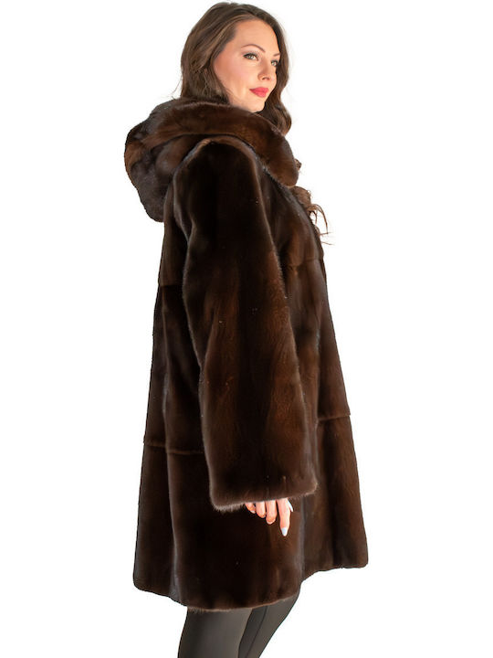 Women's Long Fur Brown
