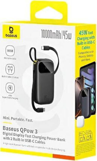 Baseus EnerFill FC31 Qpow 3 Външна Батерия 10000mAh 45W Power Delivery Бързо Зареждане PPS Nebula Лилав