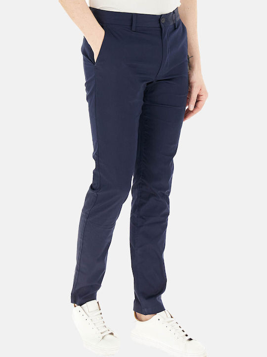 Kaiton Kaiton Παντελόνι Ελαστικό σε Slim Εφαρμογή Dark Blue