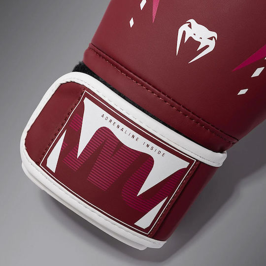 Venum Boxing Gloves made of Synthetic Leather for Match Pink