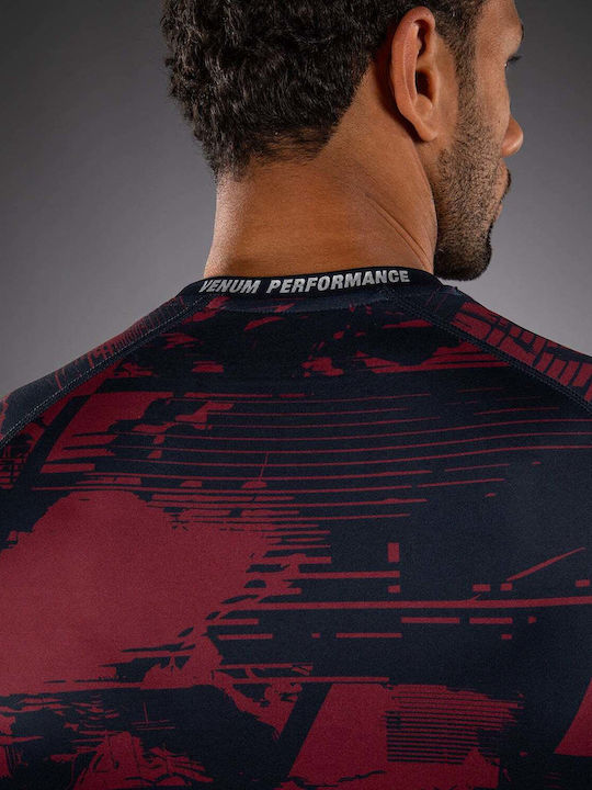 Venum Bărbați Cu mânecă lungă Tricou VNMUFC-00430-455 pentru Jiu-Jitsu / MMA Albastru