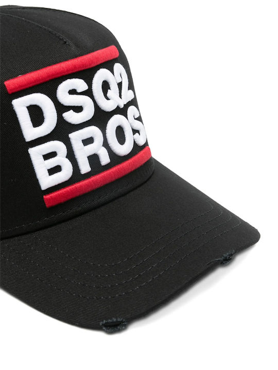 Dsquared2 Dsq2 Bros Baseball Καπέλο Strapback Bcm0989 05c00001 2124 Μαύρο Dsquared2 Dsq2 Bros Baseball Καπέλο Strapback Bcm0989 05c00001 2124 Μαύρο