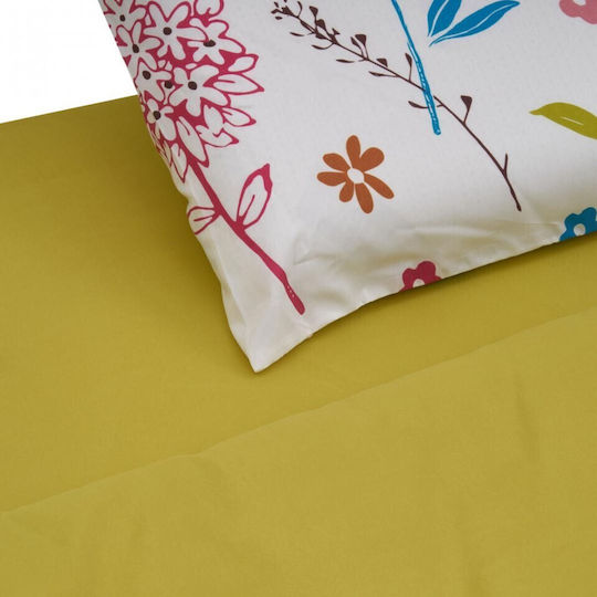 Heinner Sheet Set with 1 Pillowcase Super-Double 220x240cm. Flowers 4pcs