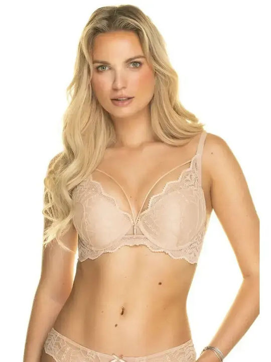 Beige Σουτιέν Liegestütz mit Bügel