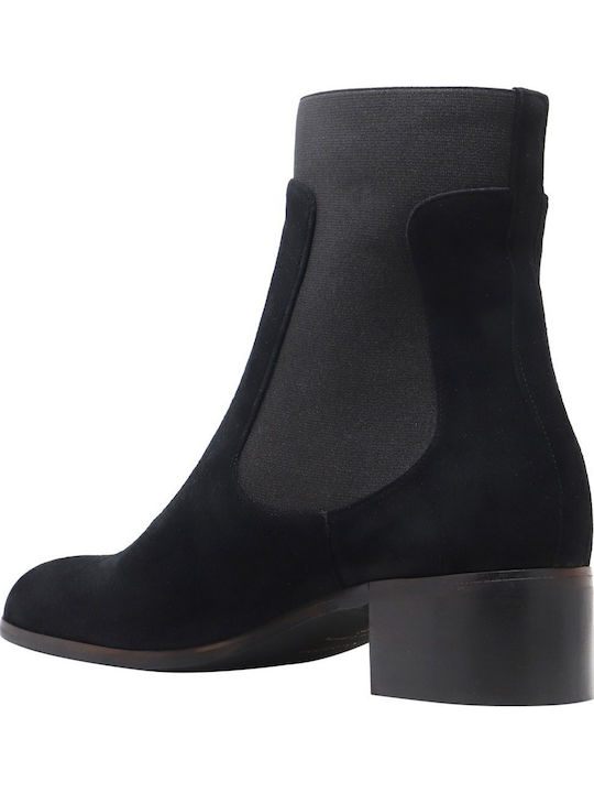Suede Women's Ankle Boots Black