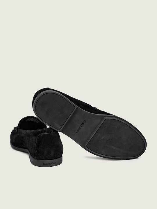 Suede Ανδρικά Loafers σε Μαύρο Χρώμα