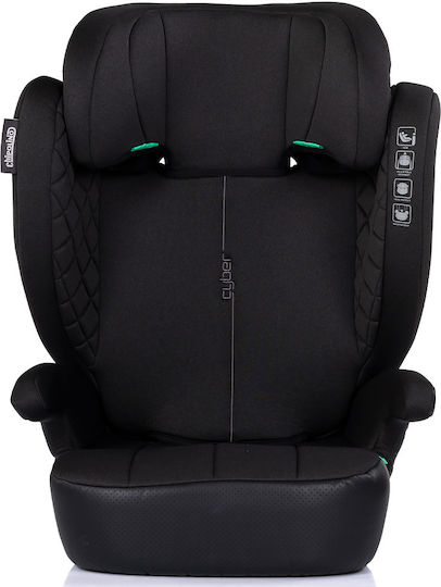Chipolino Cyber Детско Столче за Кола High-back Booster i-Размер Черно 15-36 кг