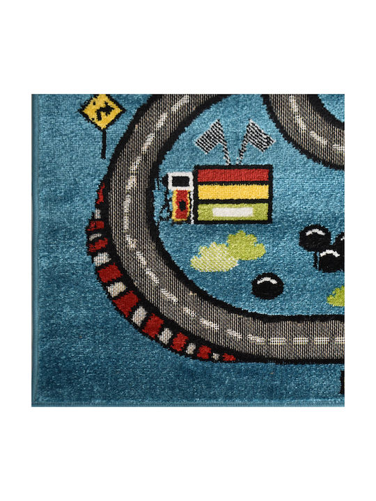 Saray Home 3d City Adventure Παιδικό Χαλί Μπλε 133x170cm Saray Home 3d City Adventure Παιδικό Χαλί Μπλε 133x170cm