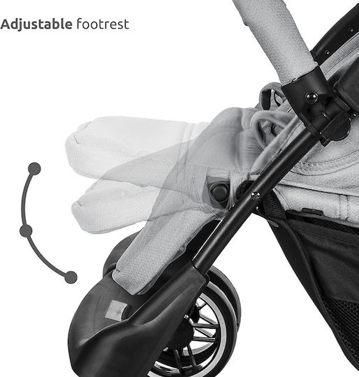 Lorelli Twin Adjustable Double Stroller Suitable for Newborn Grey 13.67kg
