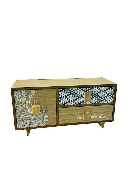 Velve Μίνι Συρταριέρα Ξύλινη 30x10x14cm Velve Μίνι Συρταριέρα Ξύλινη 30x10x14cm