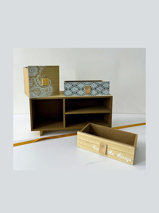 Velve Mini Sertar Lemnoasă 30x10x14cm