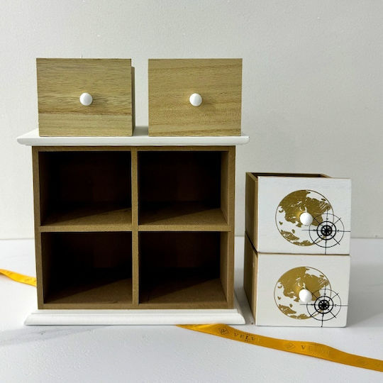 Velve Μίνι Συρταριέρα Ξύλινη 22x9x19cm